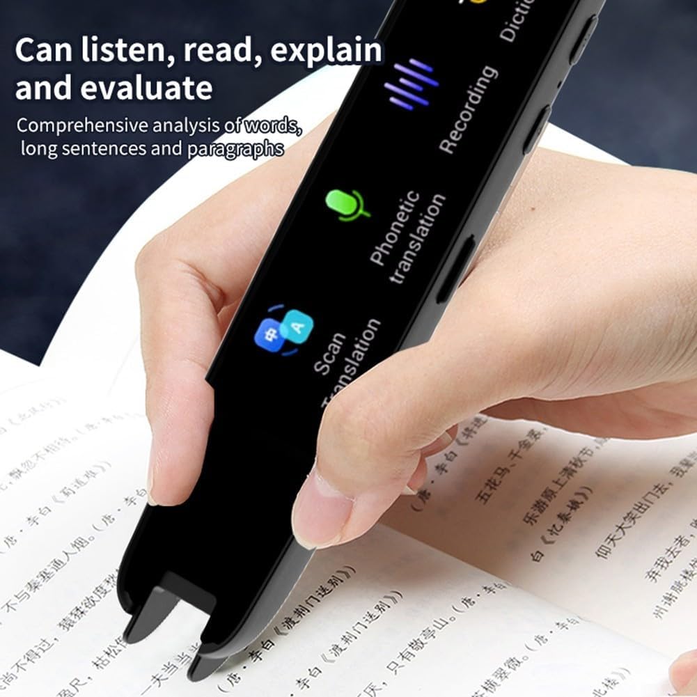 ZYWUOY Smart Scan Point Reader Pen, 2.25 Inch Scan Reading Pen, Translate 123 Languages Offline for