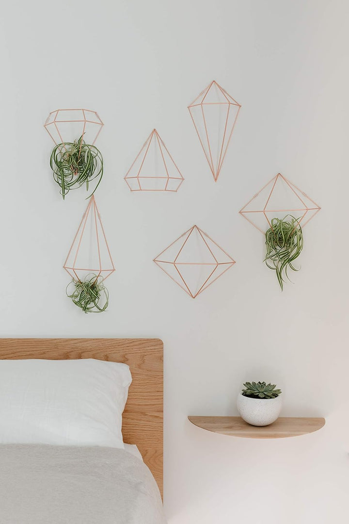 Umbra Prisma Geometrische Wanddekoration – Deko zum Aufhängen an Wand und Decke oder als Tischdekora