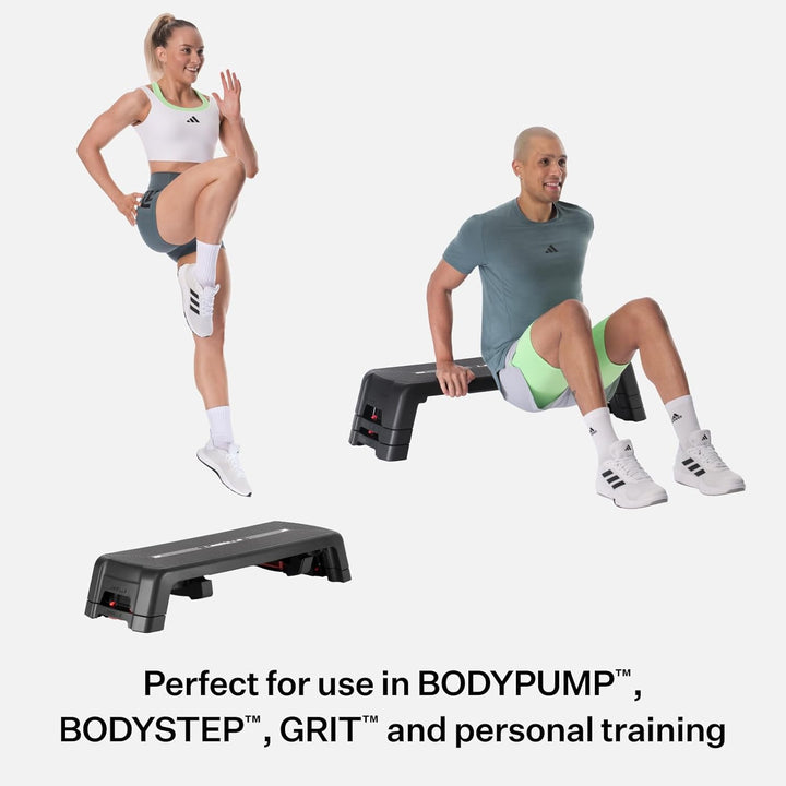 Les Mills™ SMARTSTEP™ Adjustable Dual Purpose Cardio and Strength Step Platform System with Built In