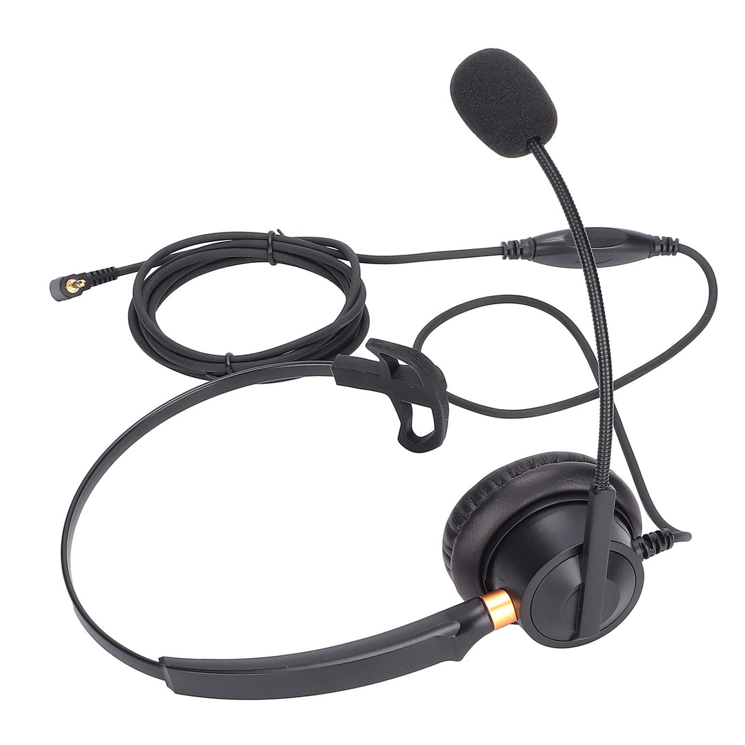Business-Headset mit Mikrofon und Einstellbarer Lautstärke für Festnetz- oder Schnurlose Dect-Telefo