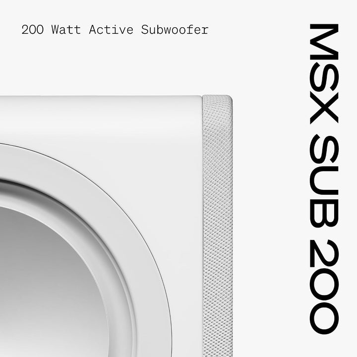 Cambridge Audio MSX SUB 200 - Aktiver Subwoofer 200W Kompakter HiFi Bass Lautsprecher mit Doppel Bas