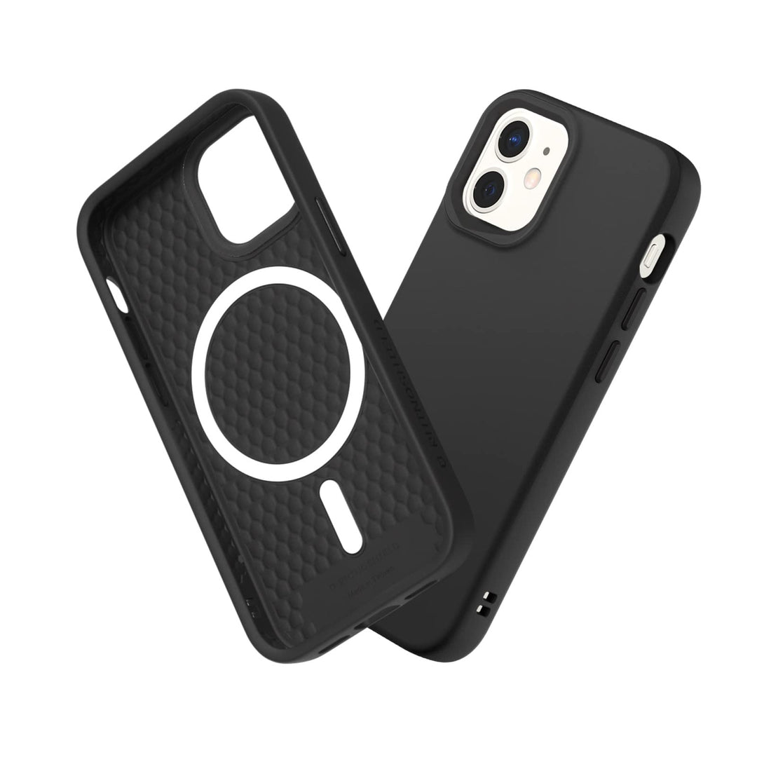 RhinoShield Case kompatibel mit [iPhone 12 Mini] | SolidSuit - MagSafe-kompatibel -Stossdämpfende &amp;