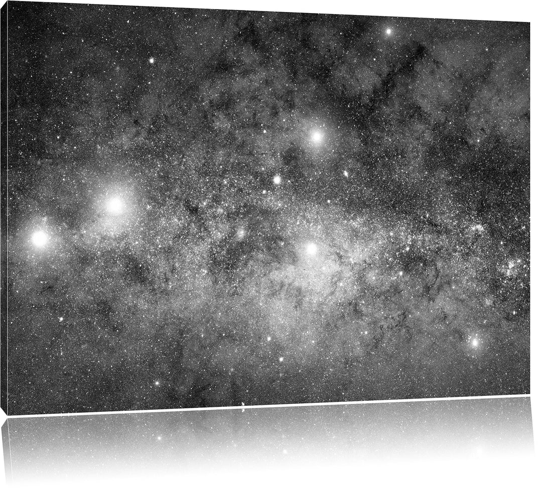 Pixxprint Blick in das Universum als Leinwandbild | Grösse: 100x70 cm | Wandbild | Kunstdruck | fert