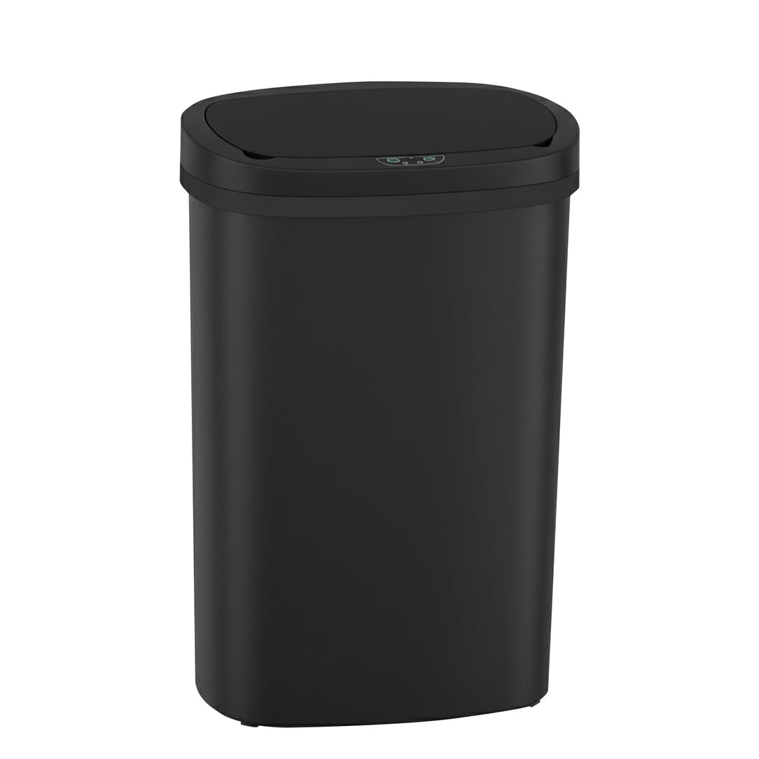 FDW Küchenmülltonne mit Sensor &amp; Deckel | Kunststoff | 50L | Schwarz Kunststoff Schwarz, Kunststoff