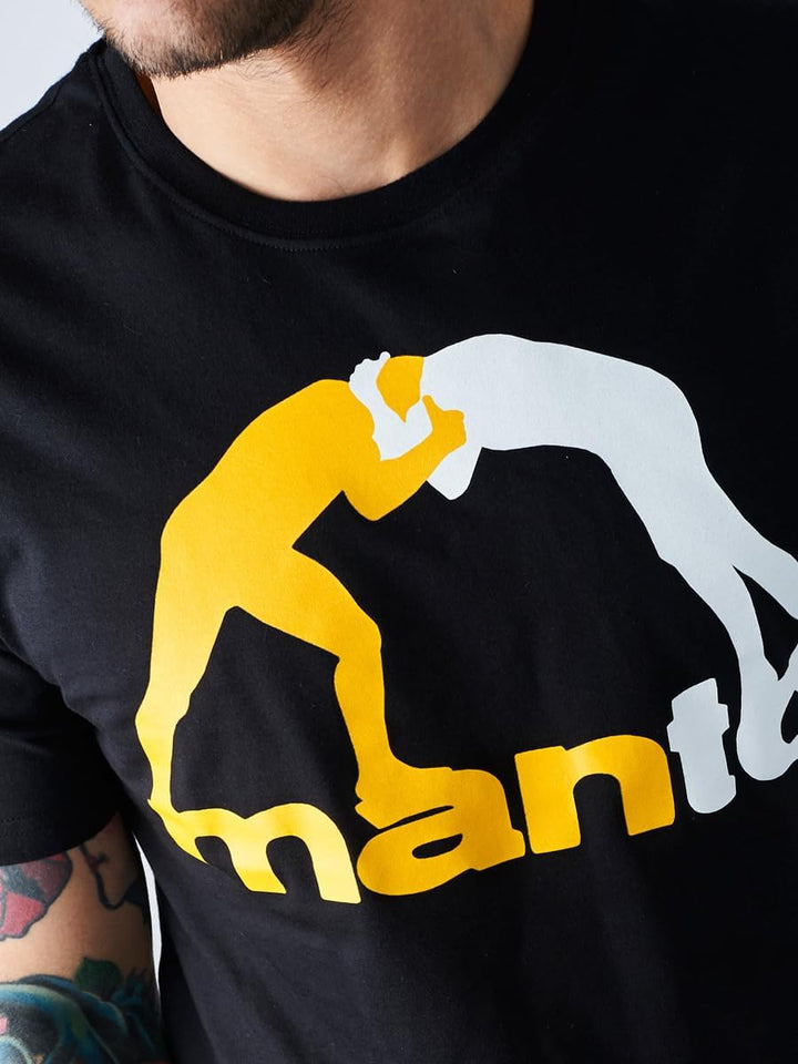 MANTO T-Shirt, Logo, schwarz Grösse M