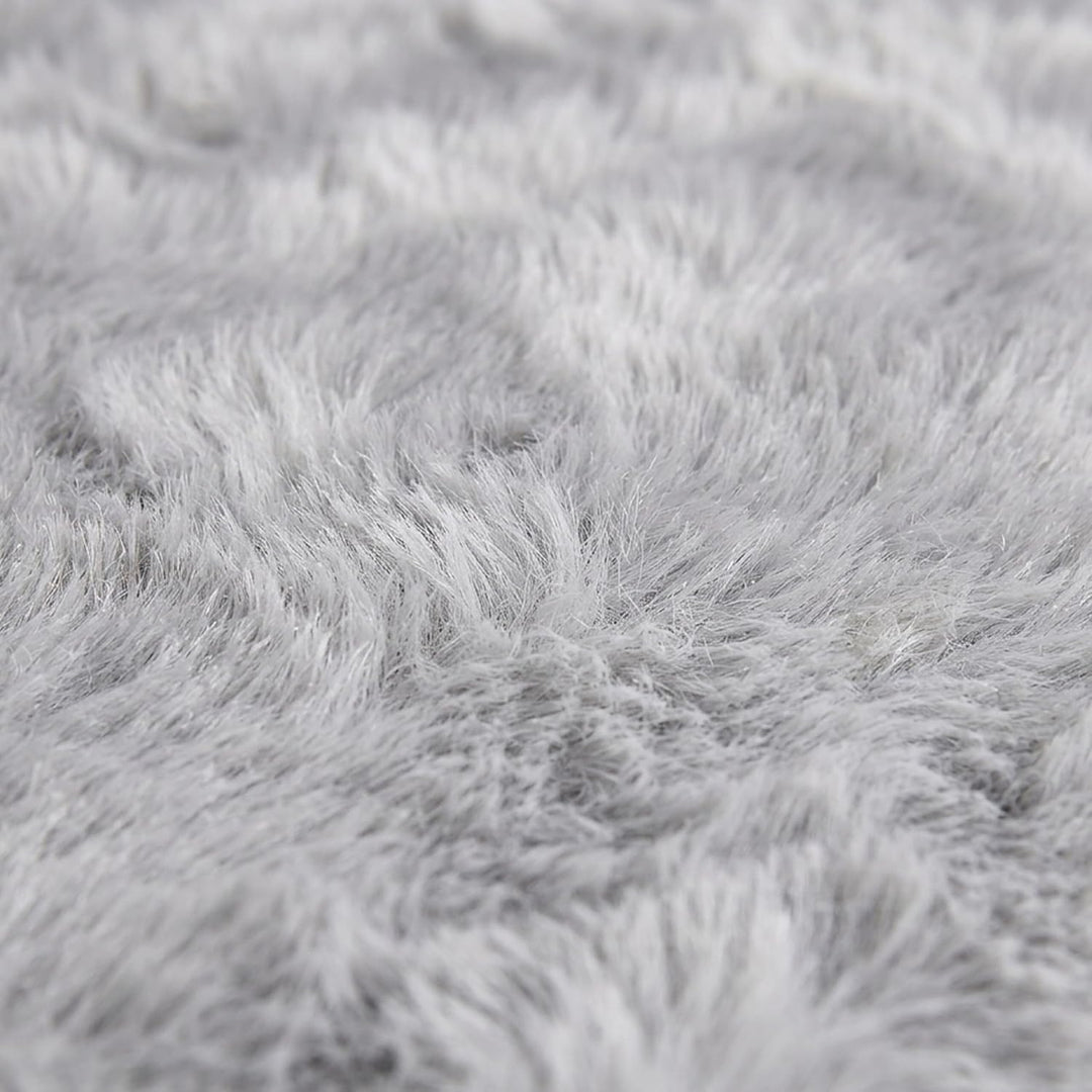 Relaxdays Katzenbett flauschig, erhöhter Katzenhängesessel, grau/Natur, grau