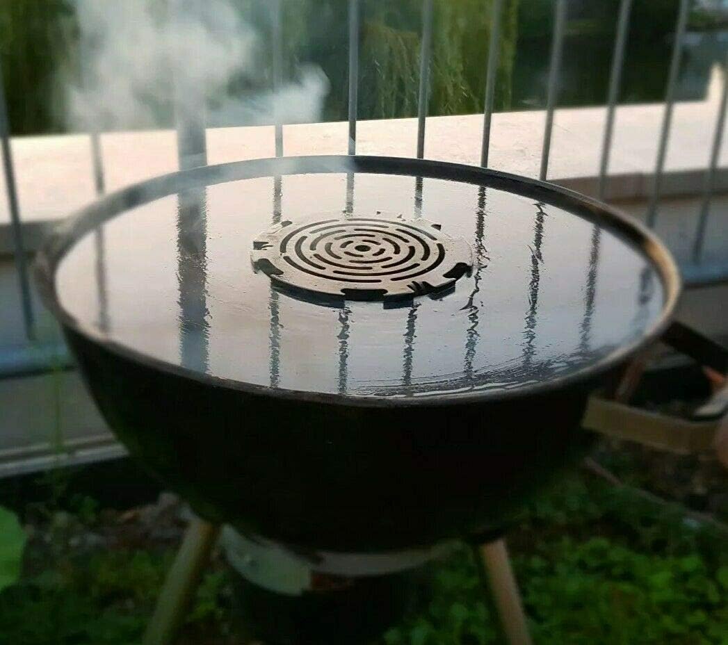 6mm Feuerplatte | Plancha | Grillplatte für 57 cm Kugelgrill + Grillrost