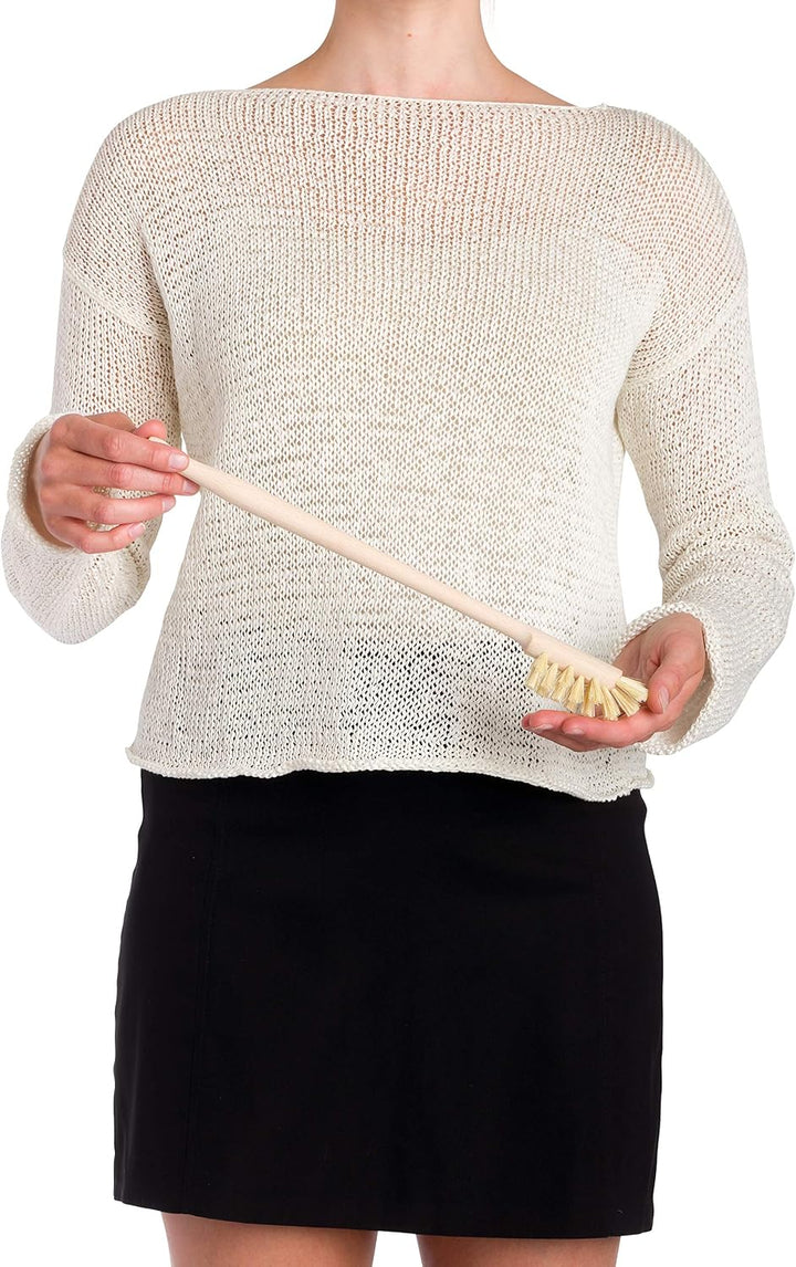 Redecker Rosshaar Trinkflaschenbürste mit Griff aus Buchenholz, 13-3/4", Made in Germany, Holz