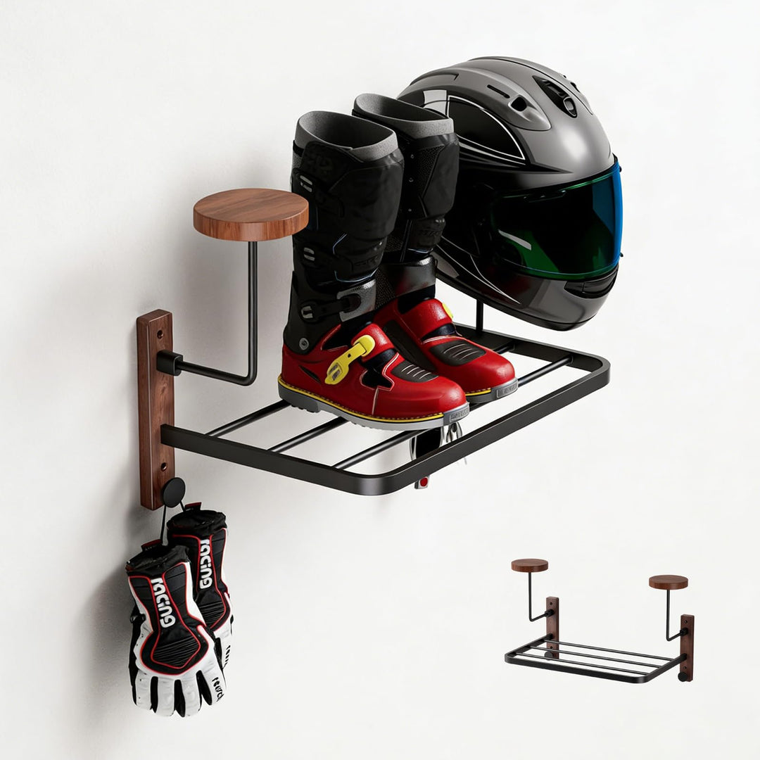 Helmhalterung Wand, Motorrad Garderobe, Motorradhelm Halterung Wand, Helm Halterung Wand für Motorra