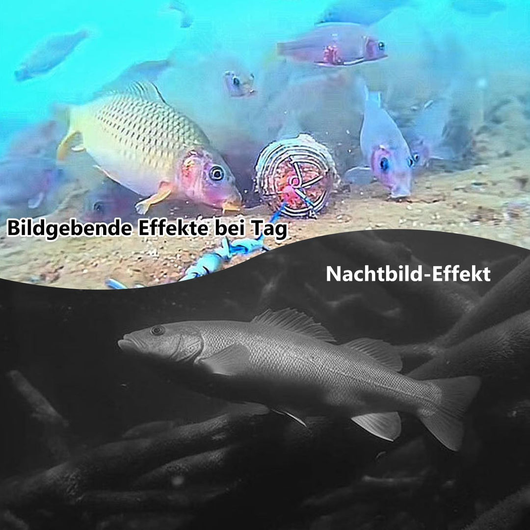 Unterwasserkamera Angeln Fishfinder, Fish Finder Kamera mit 4.3 Zoll IPS Display und 30m Kabel, Wass