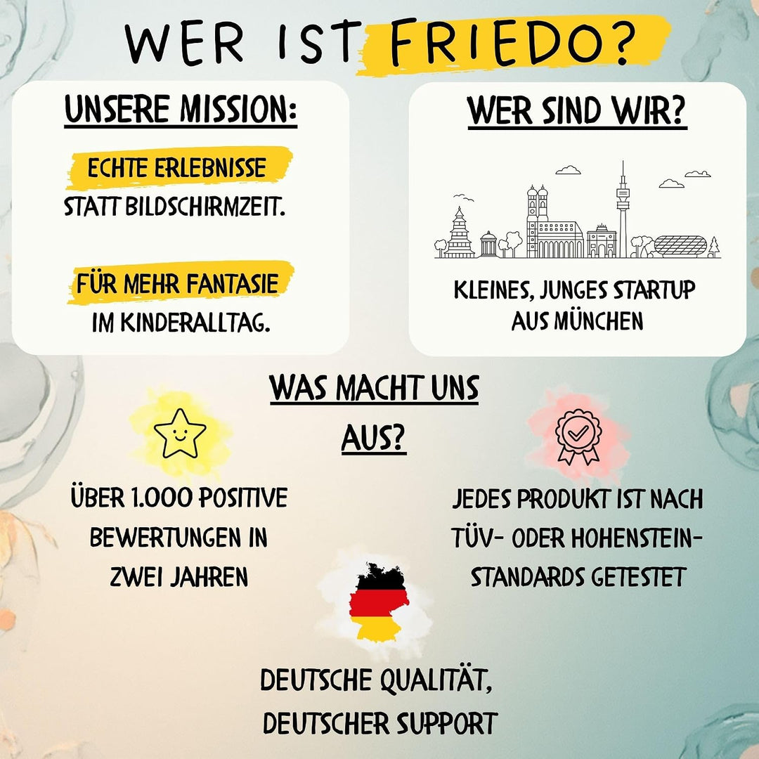 FRIEDO Matschküche Kinder Outdoor mit Schutzlasur I Inkl. Ofen und Zubehör wie 1,2 L Wasserspender,