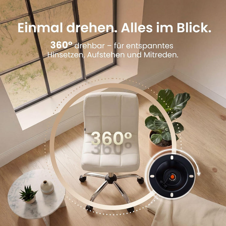 CLP Arbeitshocker höhenverstellbar mit Lehne und Rollen Medica, Arbeitsstuhl ergonomisch 360° drehba