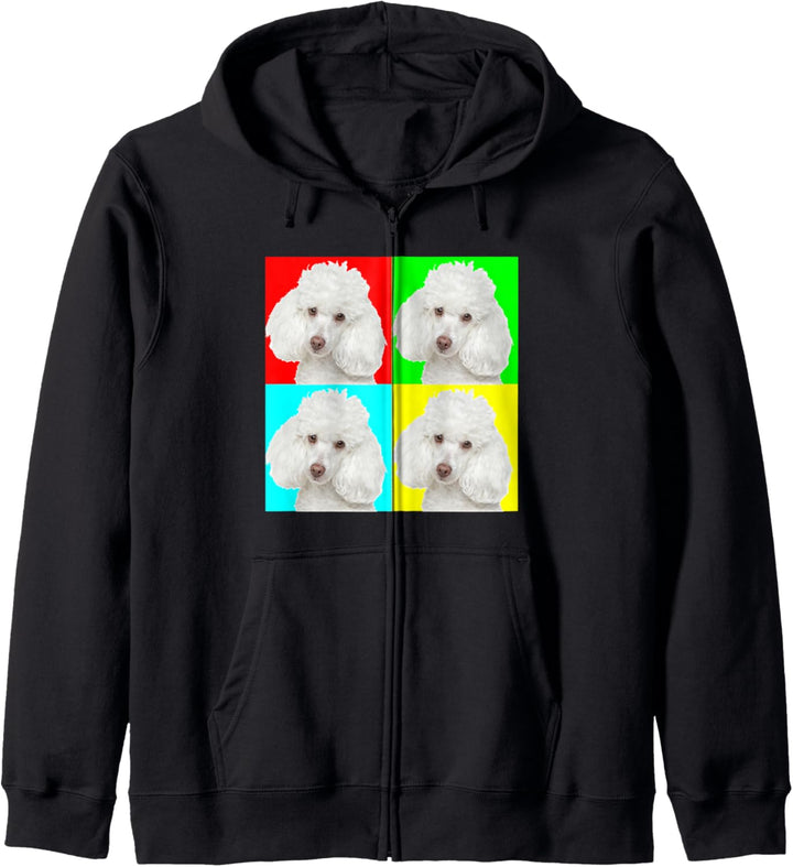 Pop Art Dog Poodle Kapuzenjacke