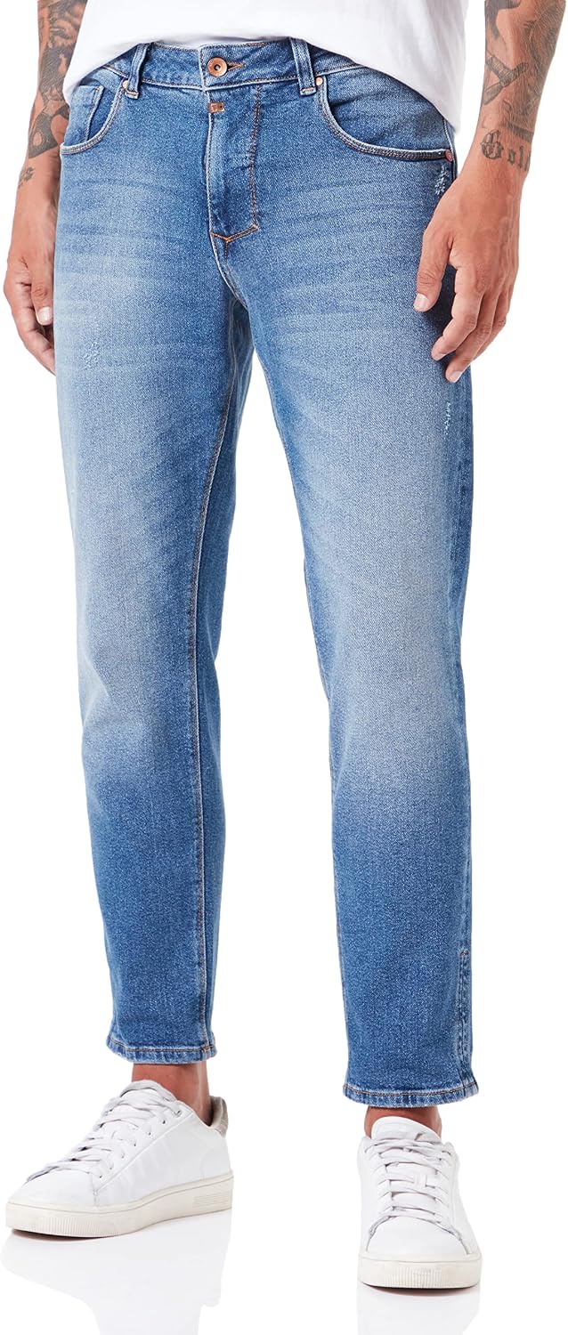 Timezone Herren Comfort Matztz Jeans 34W / 32L Light Riged Wash, 34W / 32L Light Riged Wash