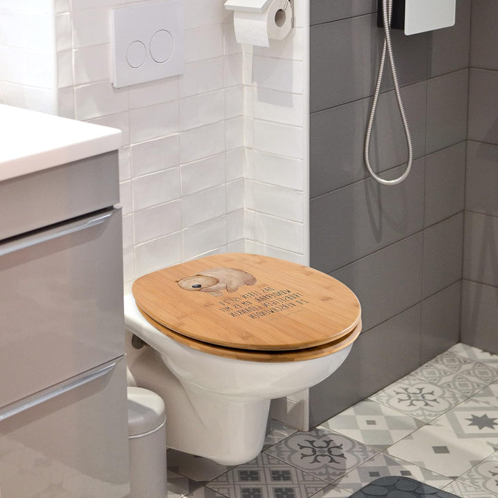 Mr. &amp; Mrs. Panda Motiv WC Sitz Wombat - Geschenk, WC-Sitz, Toilettendeckel, Klobrille, Tiermotive, G