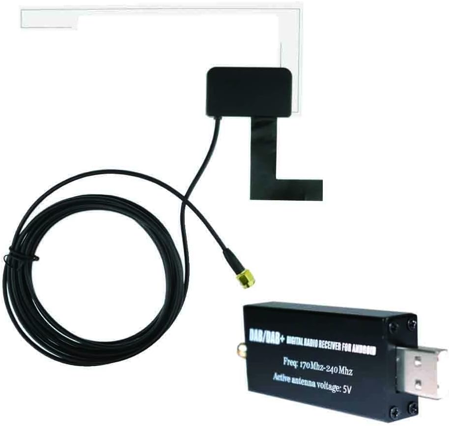 DAB/DAB+ USB Adapter, XISEDO DAB Dongle im Auto DAB Digital Radio Empfänger DAB USB 2.0 Stick mit DA