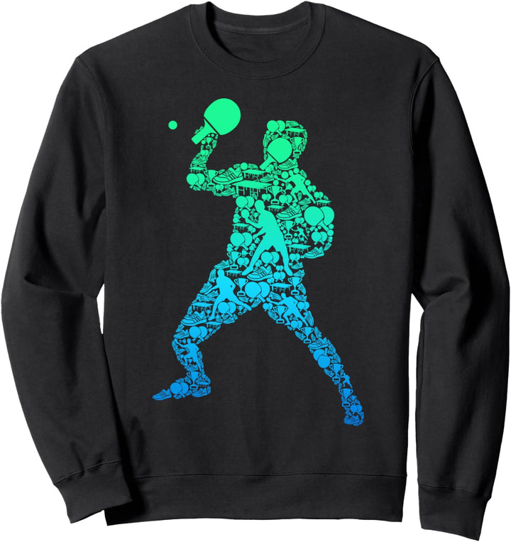 Tischtennis Ping Pong Jungen Kinder Männer Sweatshirt