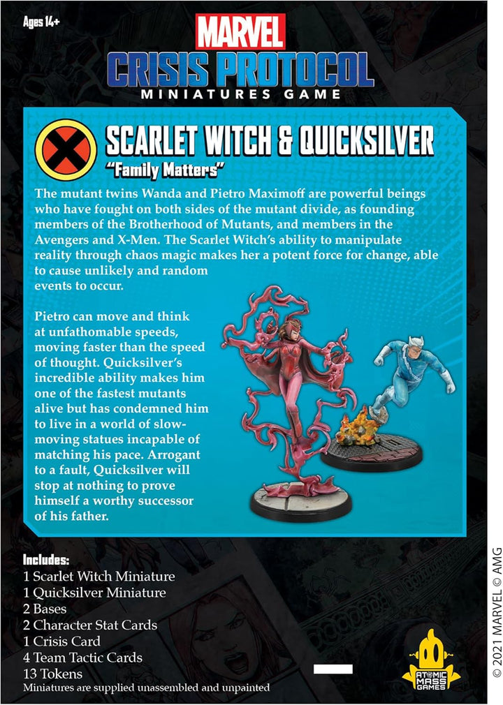 Atomic Mass Games, Marvel Crisis Protocol: Character Pack: Scarlet Witch and Quicksilver: Marvel Cri