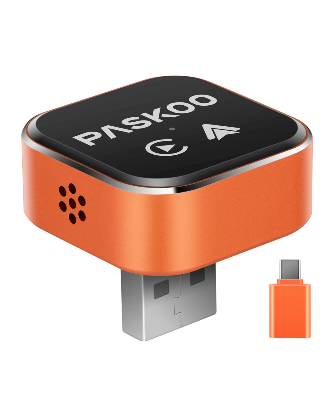 PASKOO 2-in-1 Wireless CarPlay &amp; Android Auto Adapter, USB-A + USB-C 2-in-1 Adapter, 2-in-1 Adapter