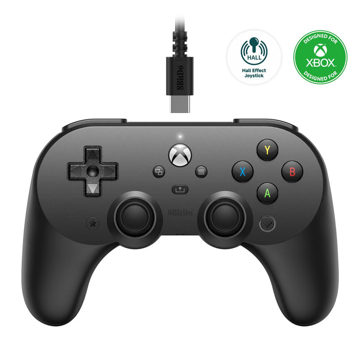 8bitdo Pro 2 Wired Controller for Xbox, Hall Effect Joystick Update, 3.5mm Audio Jack, Compatible wi