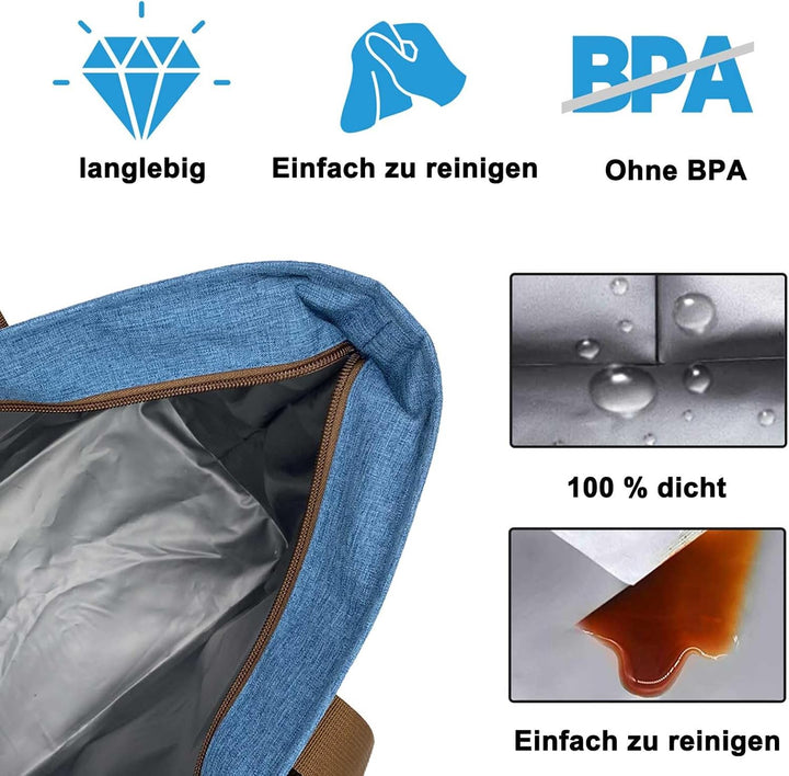 Faltbare Kühltasche Gross mit wasserdichter Isolierung 50l – Grosse Isoliertasche auslaufsicher Flex