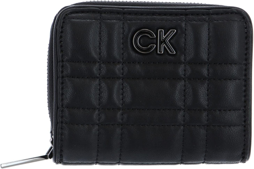 Calvin Klein Re-Lock Quilt Zip Around Wallet CK Black