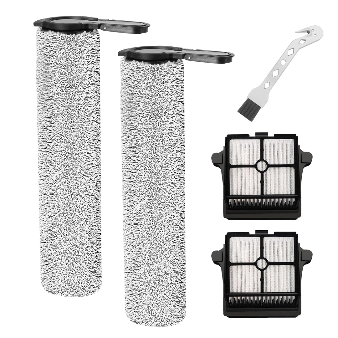 Bürstenrolle und Filter für Tineco Floor One S7 STEAM Dampfreiniger Ersatzteile, 2 Bürstenrolle + 2