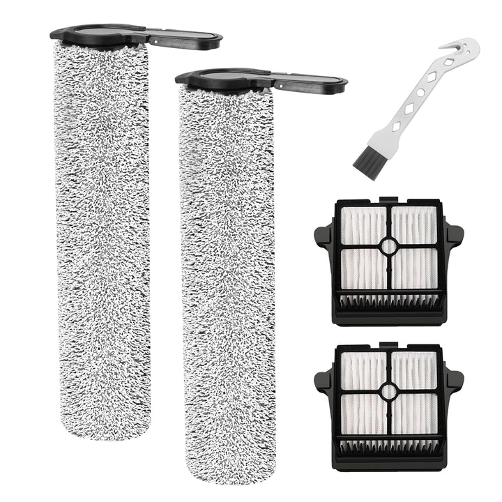 Bürstenrolle und Filter für Tineco Floor One S7 STEAM Dampfreiniger Ersatzteile, 2 Bürstenrolle + 2