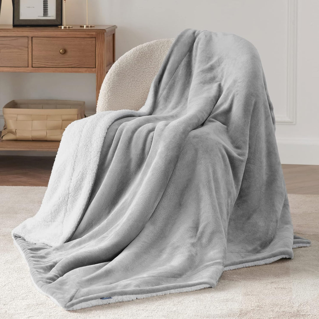 BEDSURE Kuscheldecke - Warm Sherpa Wolldecke &amp; Sofadecke, Flauschig Sofaüberwurf Decke, Dicke Couchd