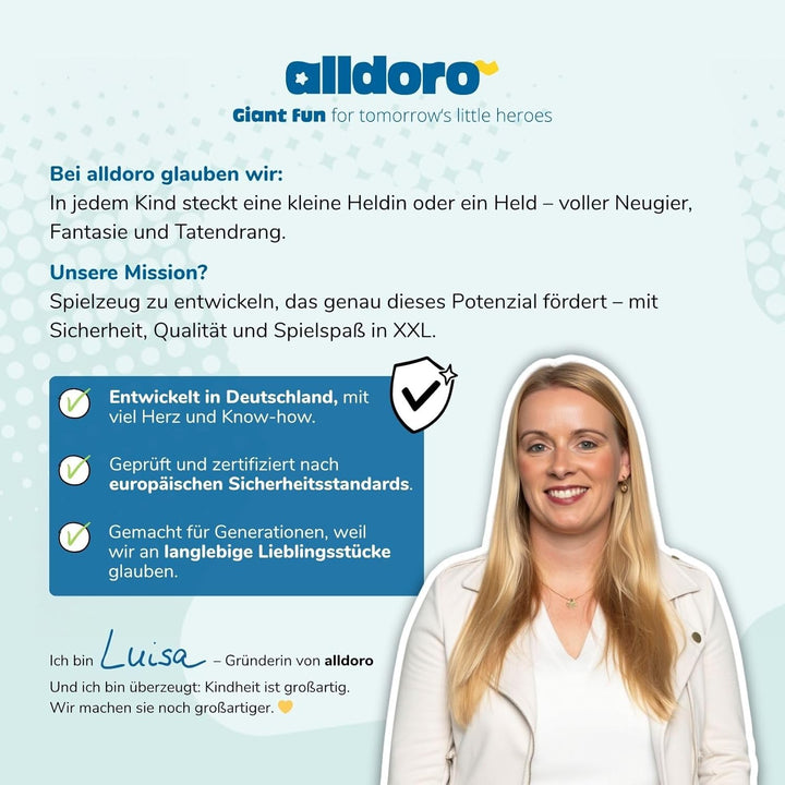alldoro 60801 Faltbare Spielmatte 3-in-1, Krabbelunterlage, Tipi-Zelt &amp; Spielboot, ab 0 Jahren, 182