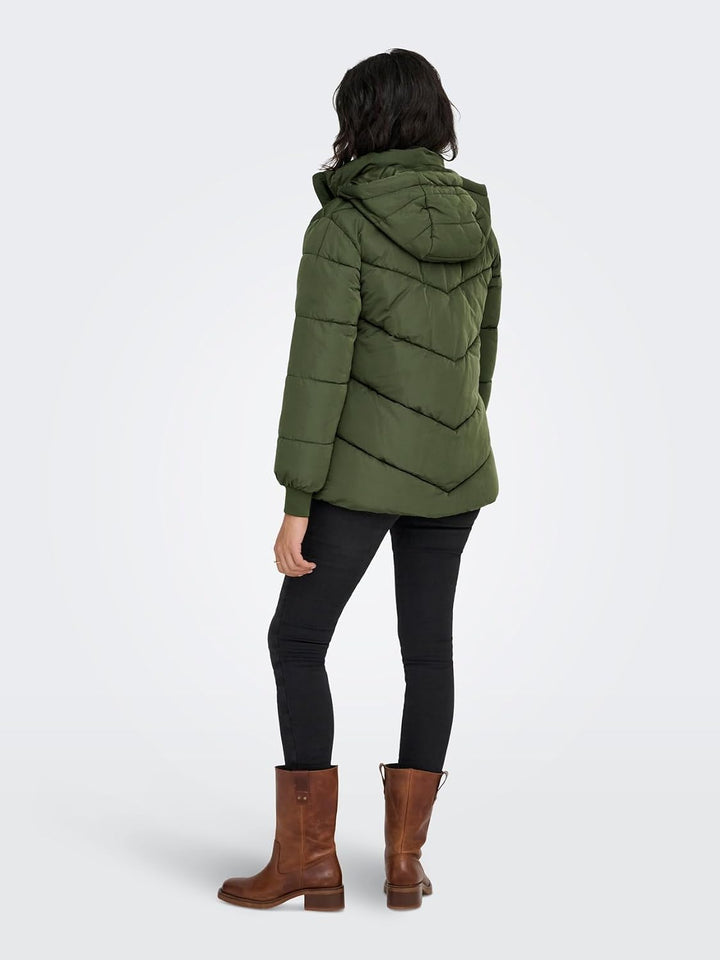 ONLY Female Steppmantel ONLMADDIE Steppmantel Forest Night XS, Forest Night XS