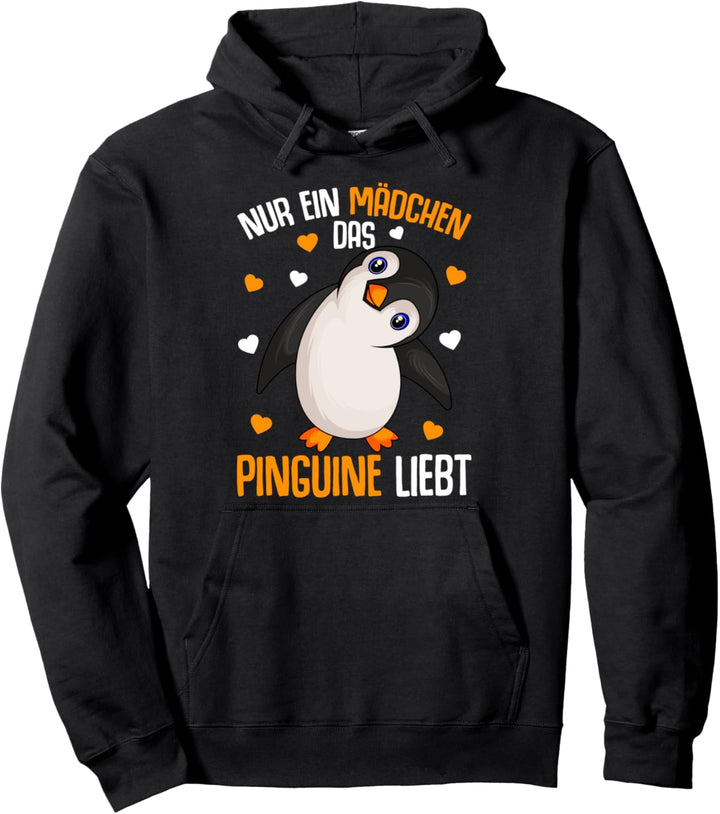 Pinguin Nur ein Mädchen das Pinguine liebt Kinder Penguin Pullover Hoodie