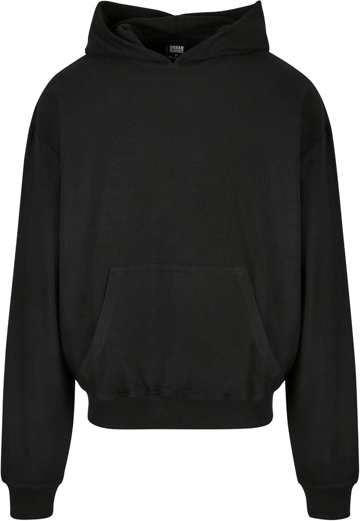 Urban Classics Rib Terry Boxy Hoody, Männer Kapuzenpullover in Boxy Fit Passform, erhältlich in mehr