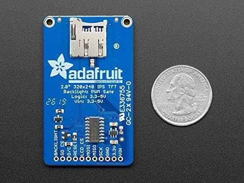 Adafruit 2.0" 320x240 Color IPS TFT Display with microSD Card Breakout