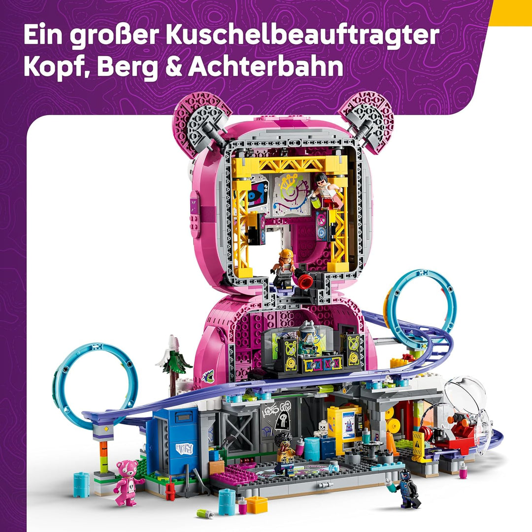 LEGO Fortnite Rave Cave - Interaktives Spielzeug mit Freizeitpark-Modell und 6 Minifiguren - Zimmerd
