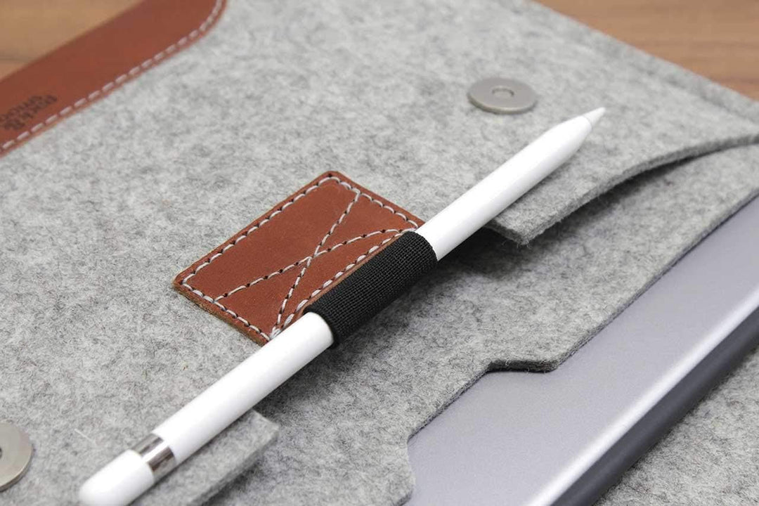 Pack &amp; Smooch Für iPad Pro 10.5"/ iPad 10.2" Hülle Sleeve Case 100% Wollfilz Pflanzlich Gegerbtes Le