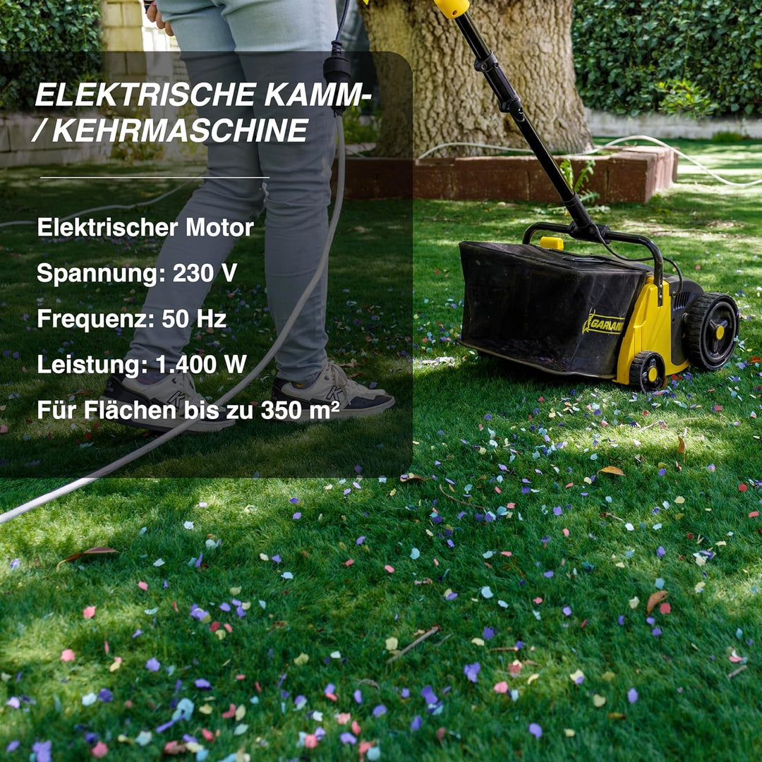 Garland Comber 302 E - Artificial Grass 1400 W - 32 cm - Collection Bag 25 L