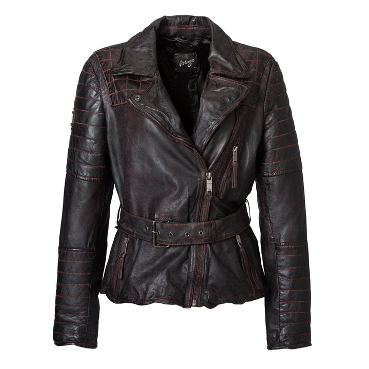 Maze Damen Lederjacke Valbom bordeaux M Rot, M Rot