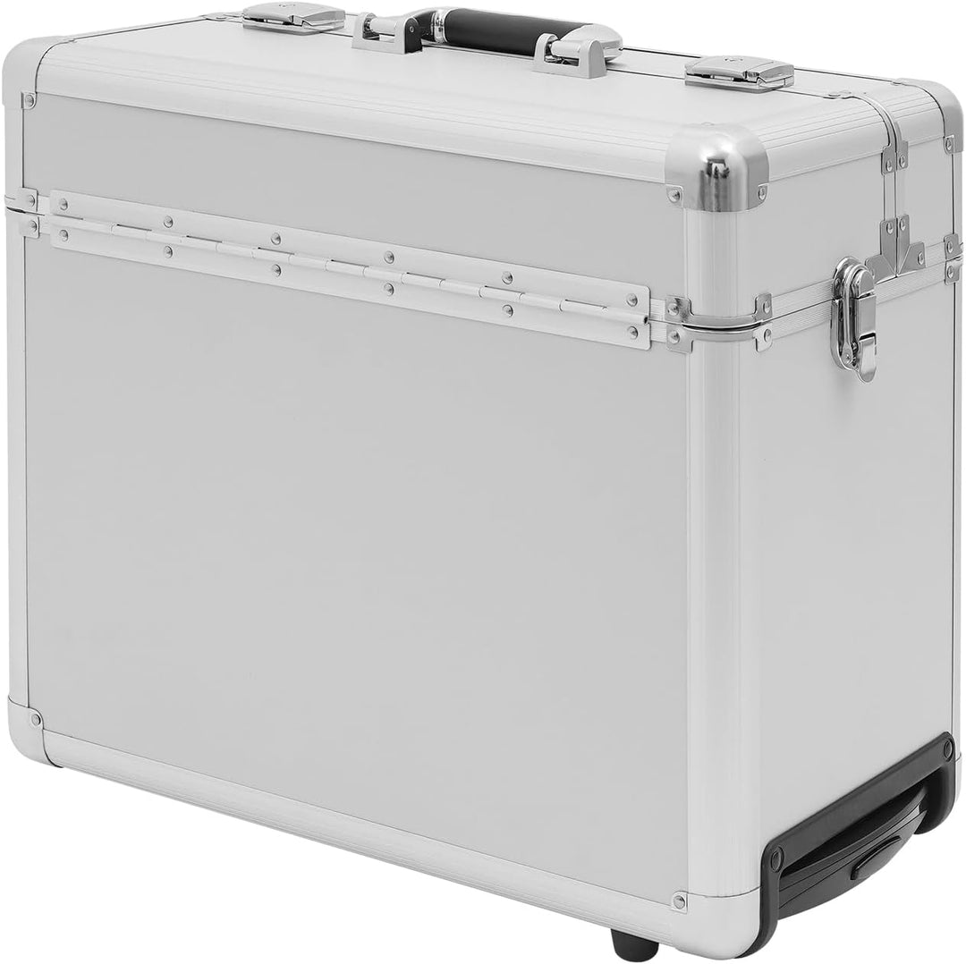 Robuster Aluminium Businesskoffer mit Rollen, 30 kg Traglast - Kompakter Aktenkoffer &amp; Pilotenkoffer