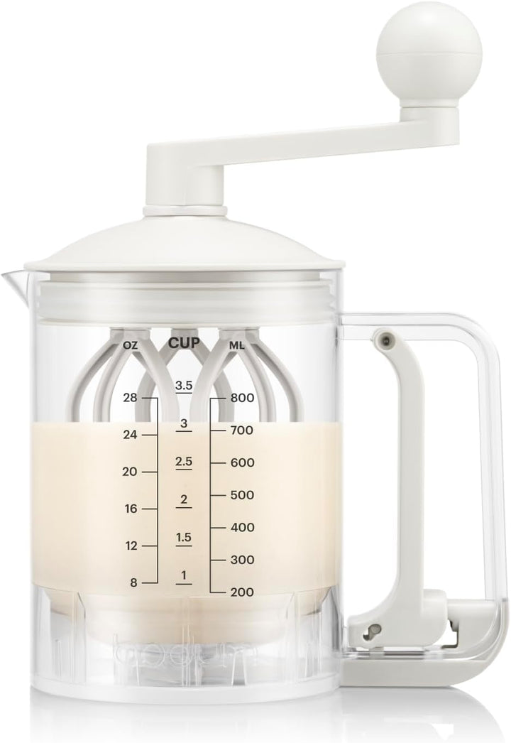 Bodum Pancake Teigmixer &amp; Spender BISTRO Weiss – Integrierte Messfunktion – Einfaches Ausgiessen, Ro