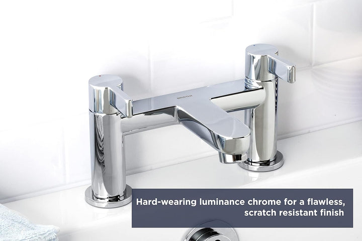 Bristan Waschbeckenarmatur, Messing, chrome, Bath Filler, Bath Filler