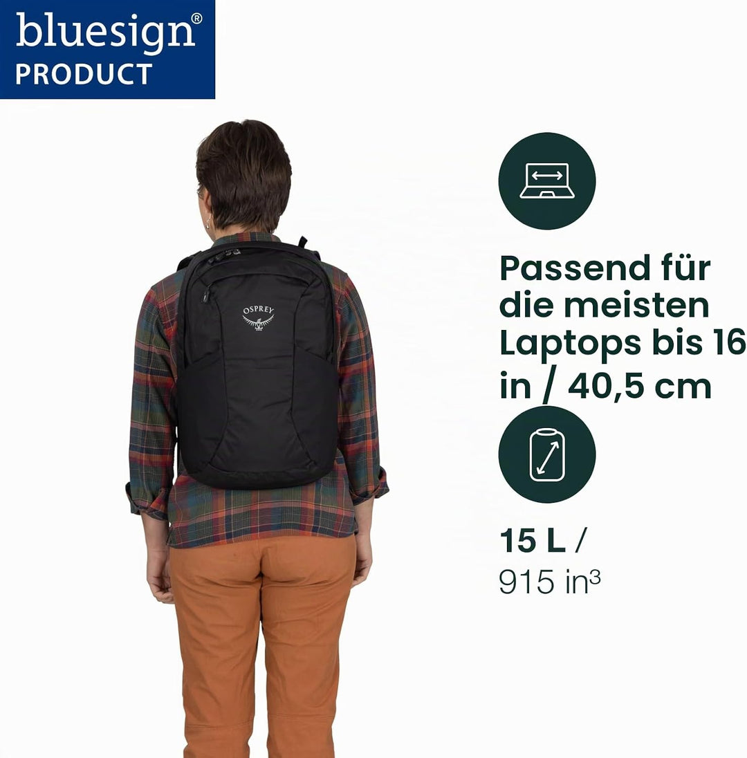 Osprey Unisex Farpoint Fairview Travel Daypack Backpack O/S Raven Black, O/S Raven Black