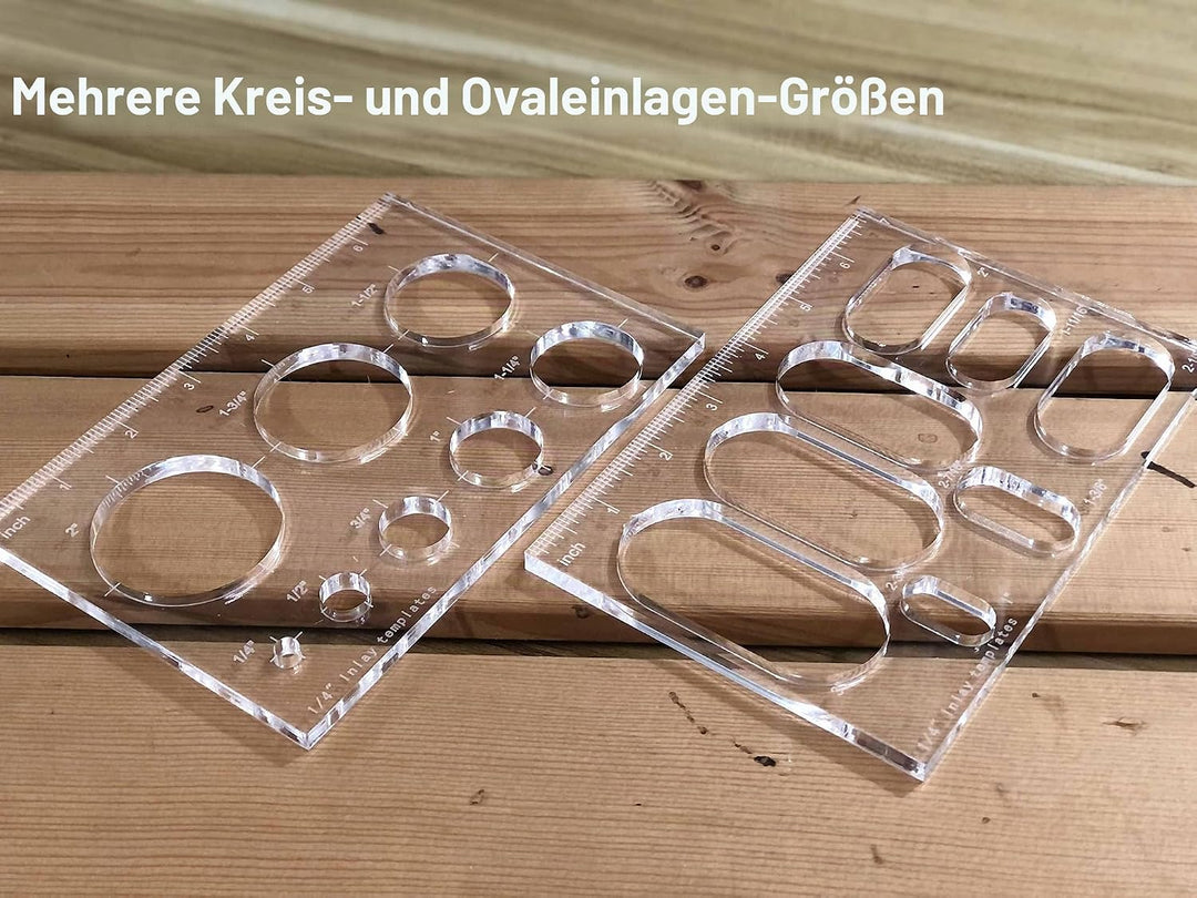 Router Jig Butterfly Star Inlay Templates, Dekorative und Router Templates für die Holzbearbeitung (