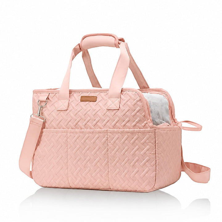 hundetasche für kleine Hunde 5kg, 40×30cm Faltbare Tragetasche Hund Rosa, Rosa