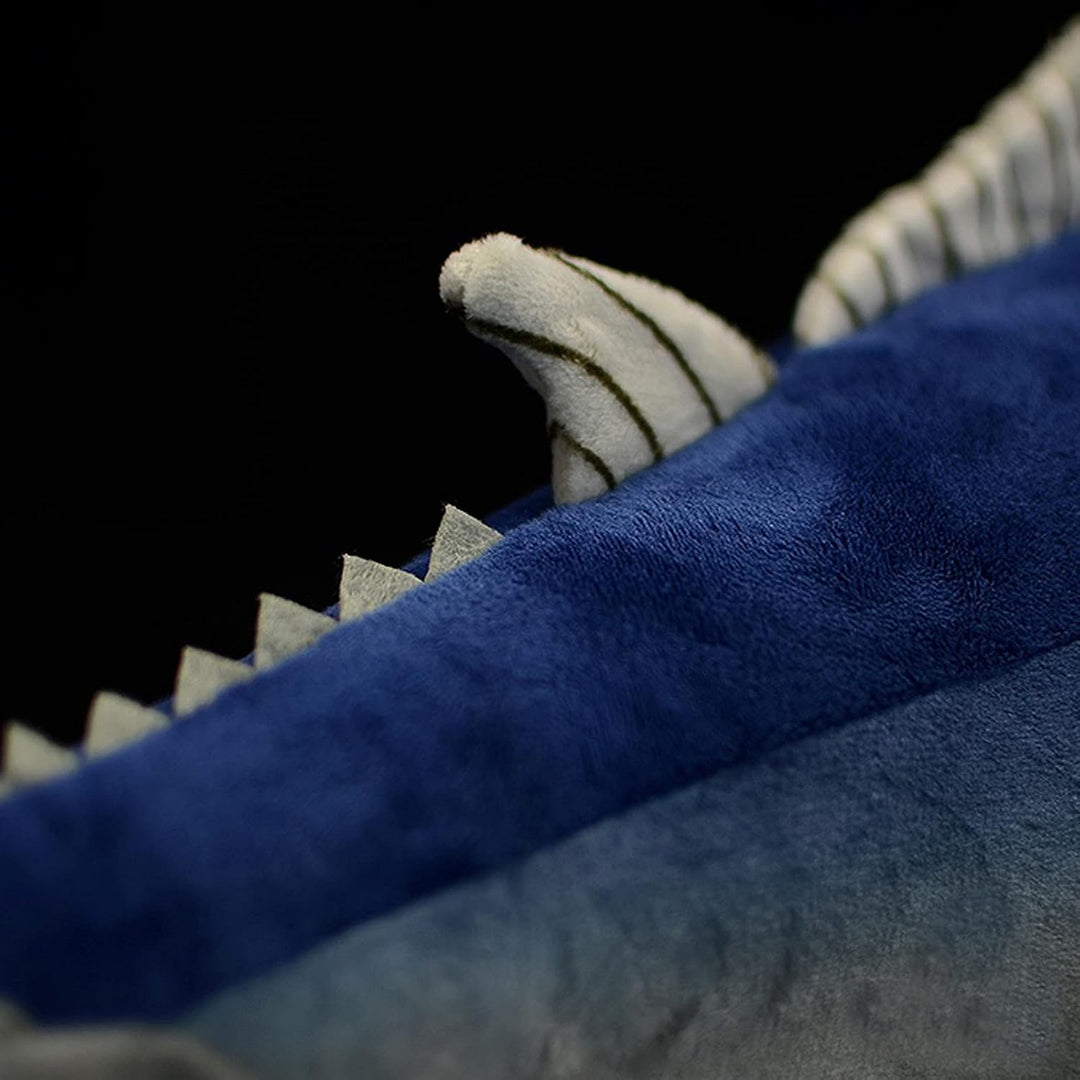 lilizzhoumax Blauer Thunfisch Plüschtier 40 cm, realistisch gestaltetes weiches Meeresfisch-Kuschelt