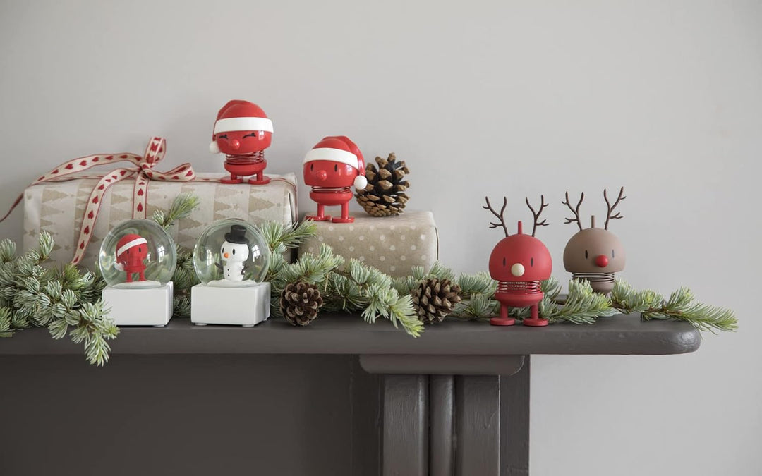 Hoptimist - Skandinavisches Design - Schneekugel - Small Santa Snow Globe - Geschenkidee zu Weihnach
