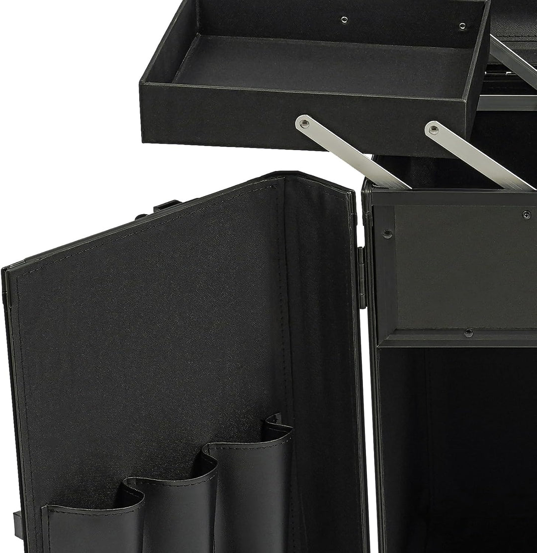 Mobile Fusspflegekoffer Höhe 91cm Grosse Kapazität Fusspflege Trolley Kosmetikkoffer Multikoffer mit