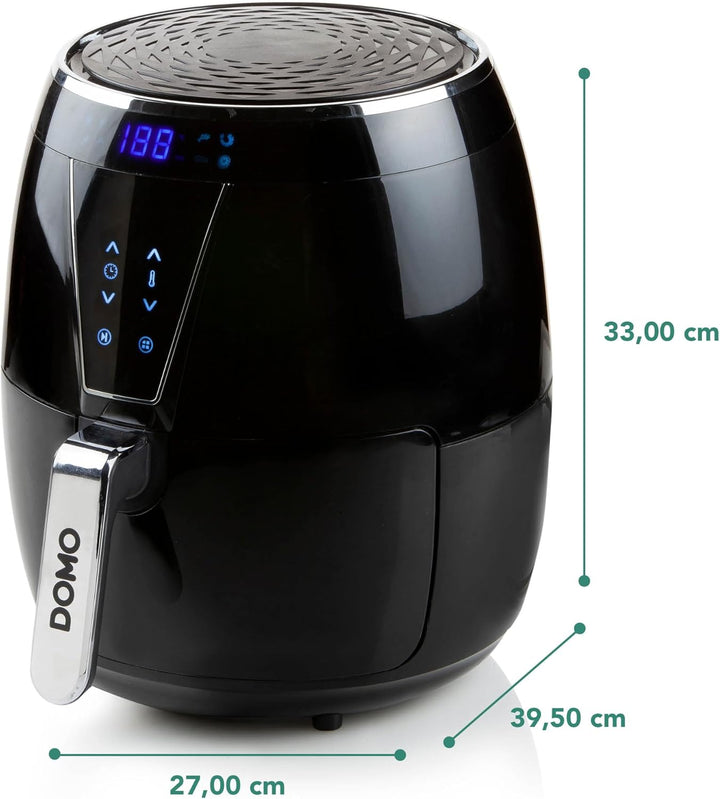 DOMO DO532FR Heissluftfritteuse XL - Überhitzungsschutz - Cool Touch - Airfryer mit Display - 4L - 1