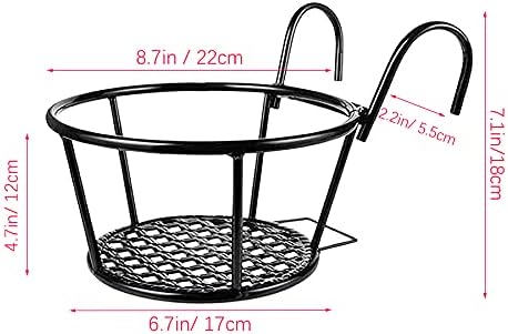 Metal Flower Pot Frames, Iron Flower Frames, Flower Pots with Flower Pot Hooks, Garden Flower Pot Fr