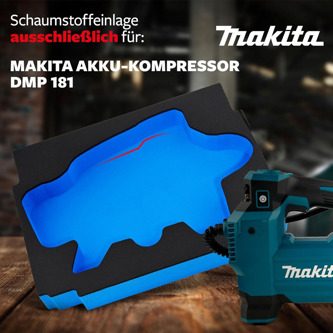 APTEX Schaumeinlage passend für Makita Akku-Kompressor DMP 181 für MakPac Gr. 2-3